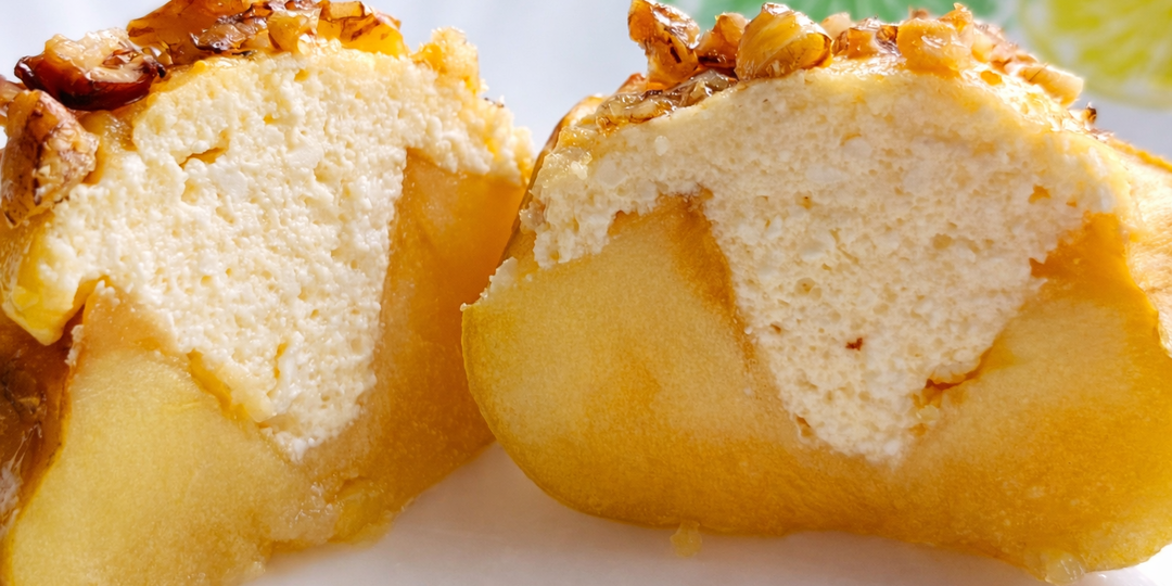 Запечённые яблоки с творогом за 35 минут: 1 приём с температурой, и начинка как суфле