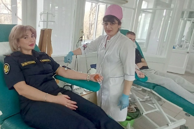Сотрудники медсанчасти тверского УФСИН России приняли участие в донорской акции
