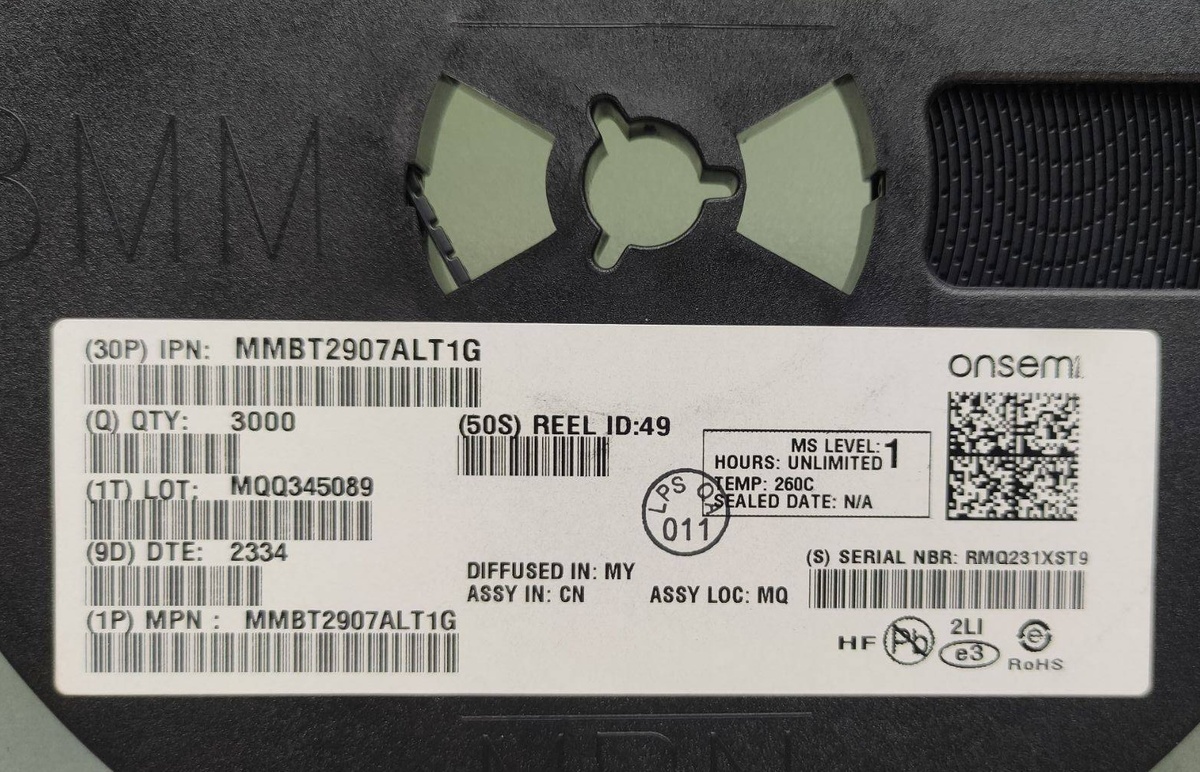 ONSEMI Series MMBT2907ALT1G.
