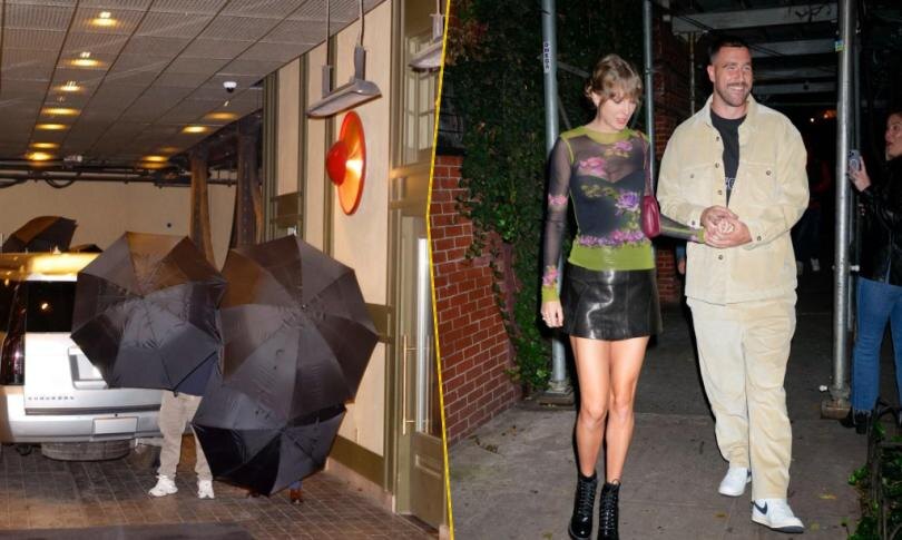    Источник: GC Images/BACKGRID | В элитном клубе Нью-Йорка ради Тейлор Свифт и Трэвиса Келси гостям запретили пользоваться телефонами