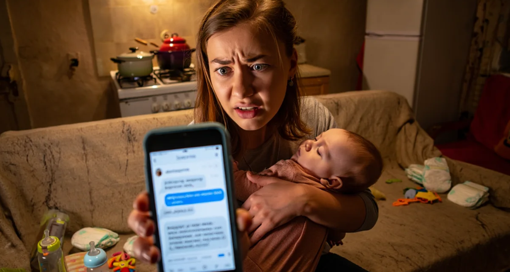 «Борщ — общий, а декрет — твой»: муж прислал жене счет за аренду квартиры в мессенджер