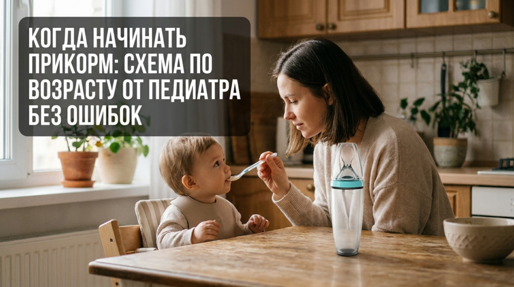    Памятка для родителей: график введения первого прикорма и советы по выбору безопасной ложечки. Kunder