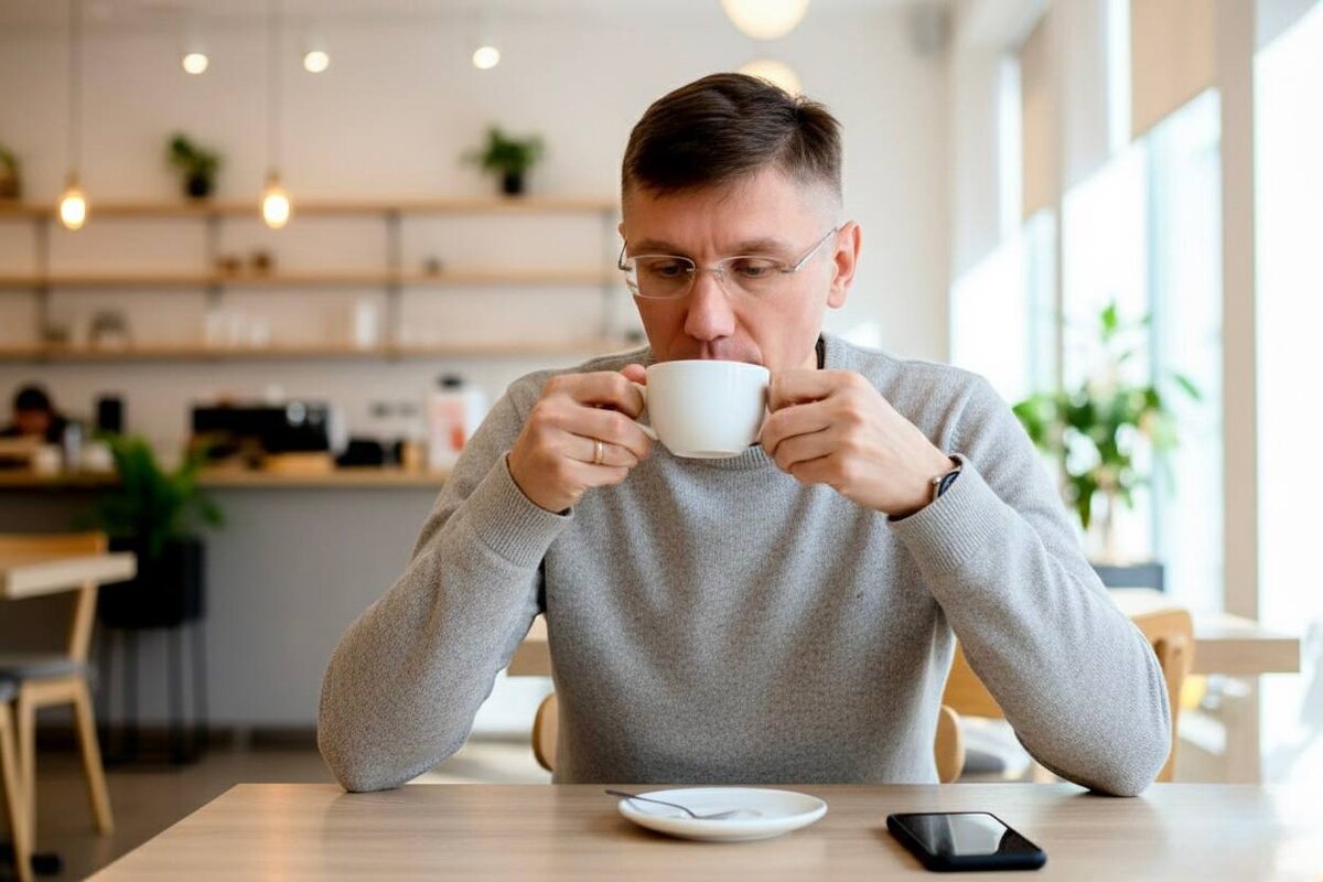 Когда пьёшь кофе - думай о кофе