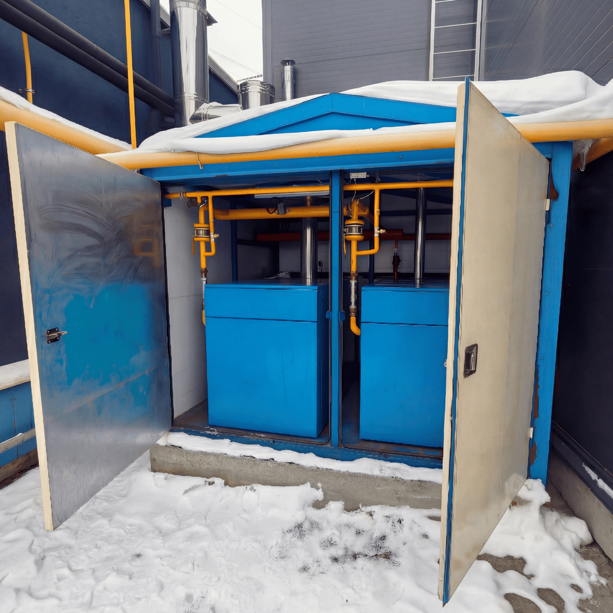 Котел наружного размещения мощностью 800 кВт