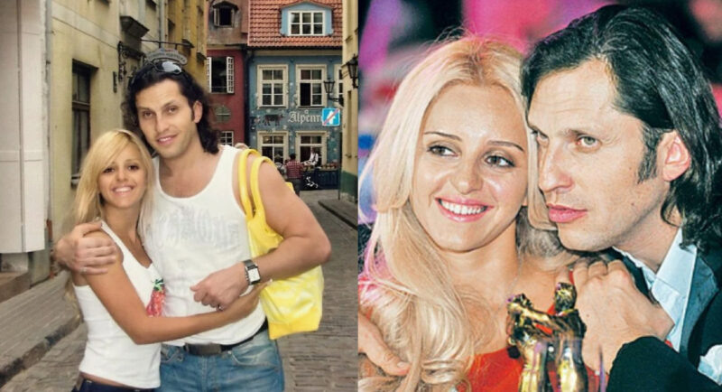    Александр Ревва и Анжелика в начале их романтической истории, которая началась 22 года назад.