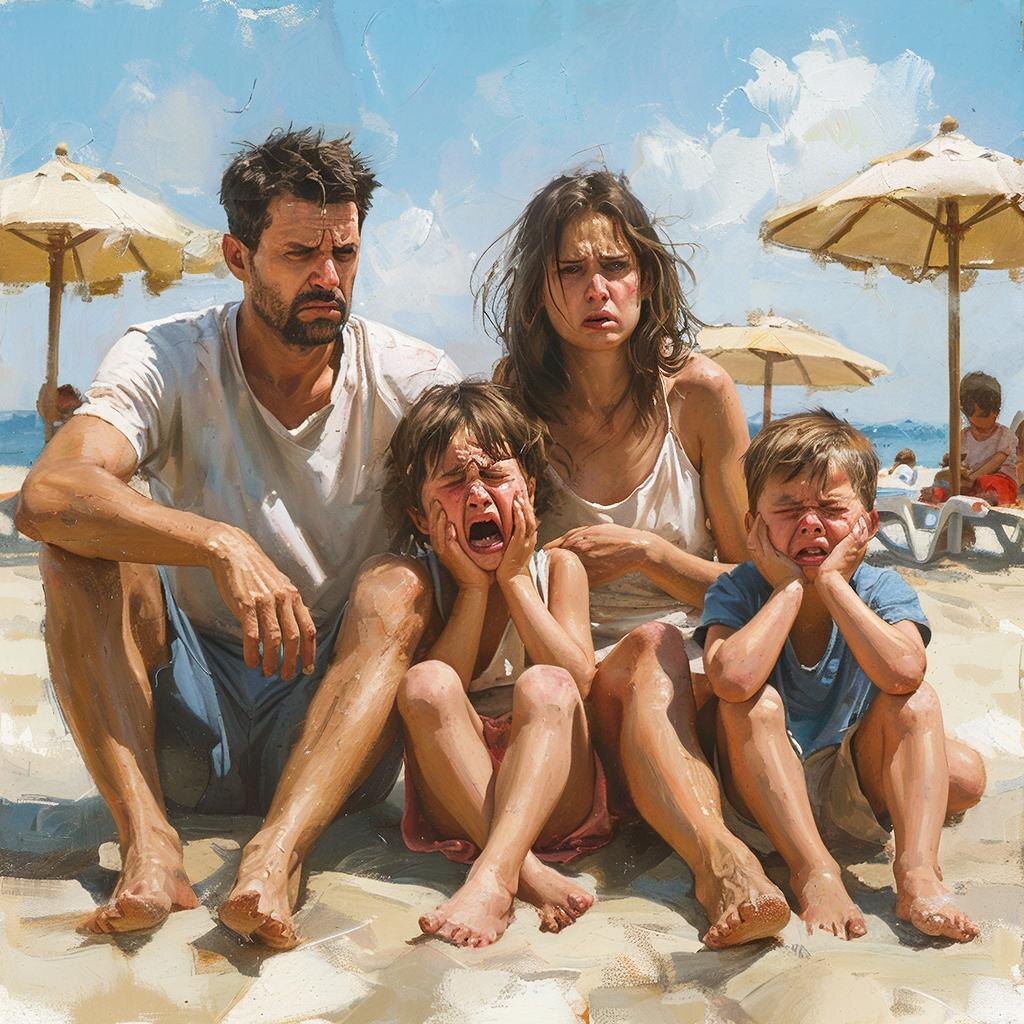 НеИдеальный семейный отдых (тоже нейросеть)