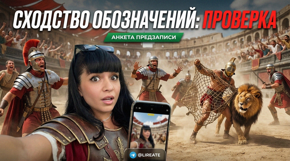    План оценки тождества и сходства обозначений Лирейт