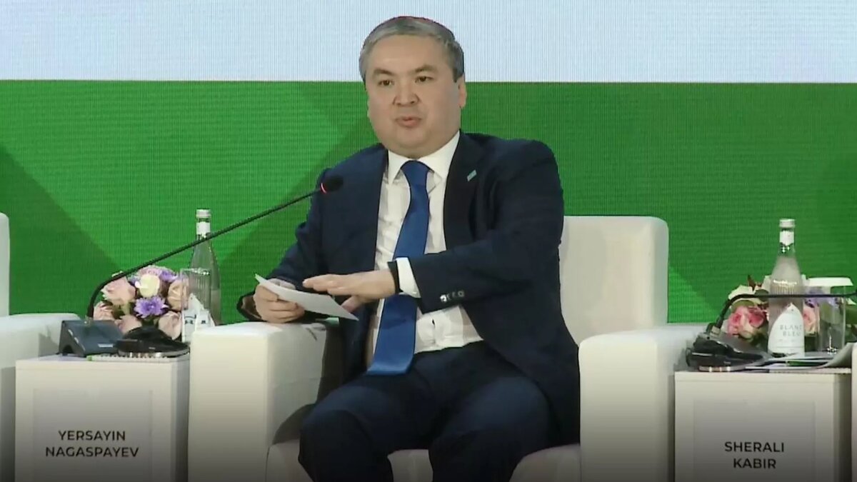 Глава Минпромстроя Казахстана Ерсайын Нагаспаев на выставке "Иннопром. Центральная Азия"
© Photo : Официальный аккаунт международной промышленной выставки "Иннопром. Центральная Азия"