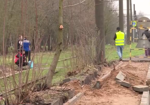 На улице Попова в Смоленске начался масштабный ремонт