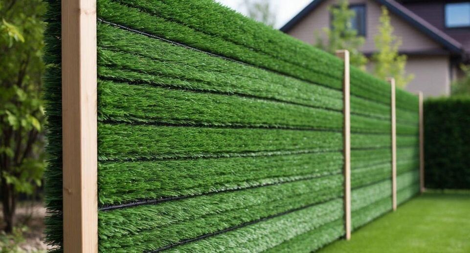 Спрячьтесь от соседей красиво: новая фишка с искусственным газоном уже в тренде