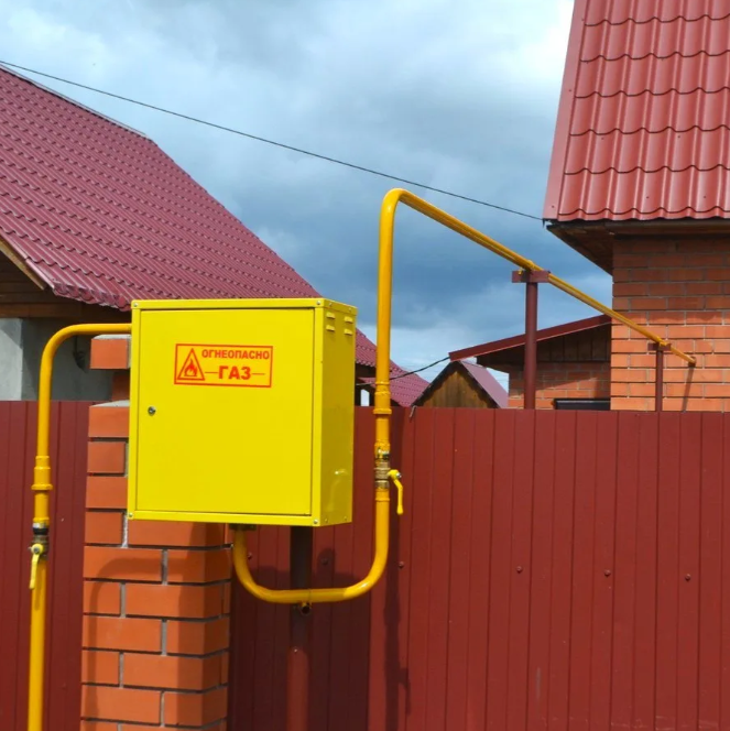 Наружное (надземное) размещение газопровода