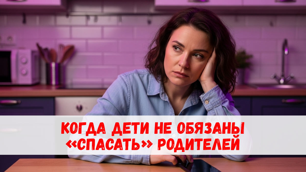 Тяжёлый выбор взрослых детей. Усталость и забота.