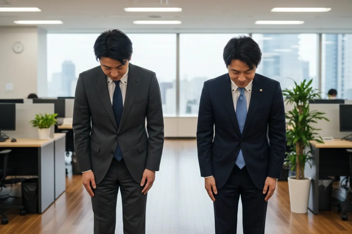 Поклоны головой и частично плечами — традиционное приветствие в Японии.