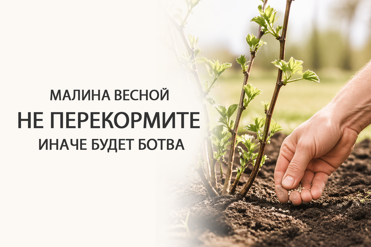 Чем подкормить малину весной
