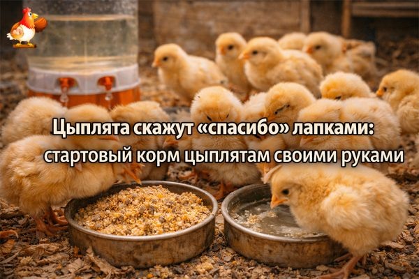 Стартовый корм цыплятам своими руками без паники, без мифов и без каши 🐥🐤🐥