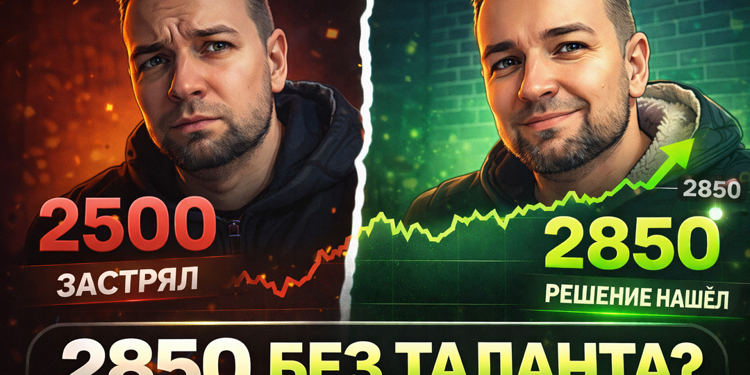 Рейтинг 2850 без таланта и тренера? Почему нет?