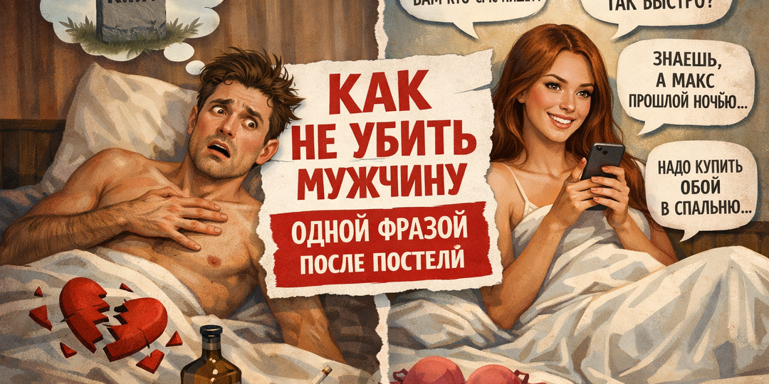 Как не убить мужчину одной фразой после постели