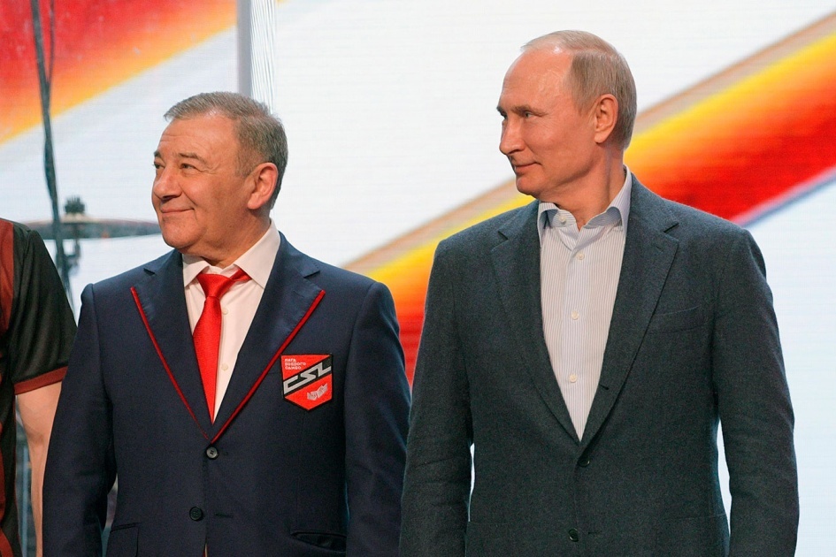 Аркадий Роттенберг и Владимир Путин 