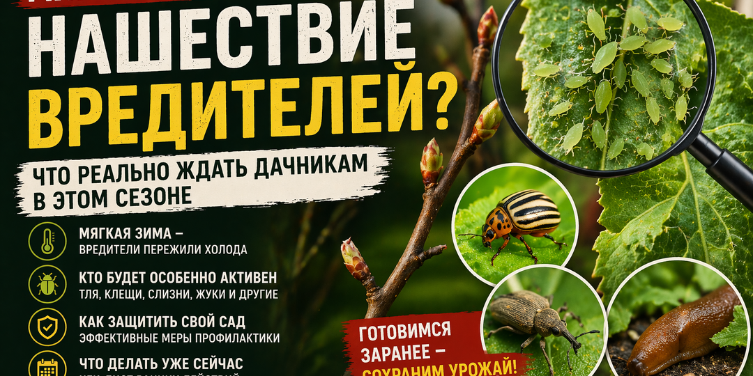 Мягкая зима = нашествие вредителей? Что реально ждать дачникам в этом сезоне