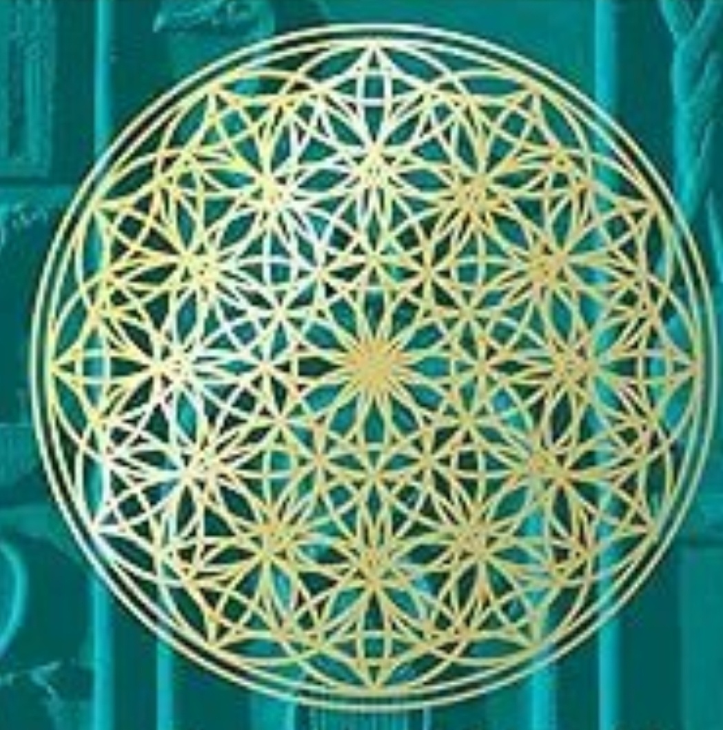 Изображение Нового Цветка Жизни на обложке 3-го тома Друнвало Мельхиседека "Древняя тайна Цветка Жизни"