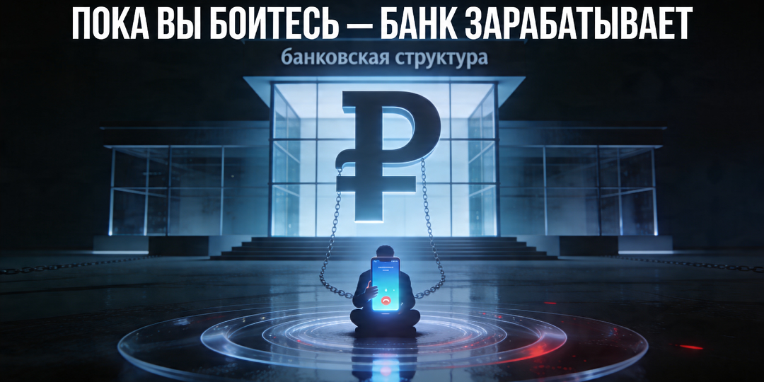 Пока вы верите банку - он зарабатывает на вашем страхе долгов