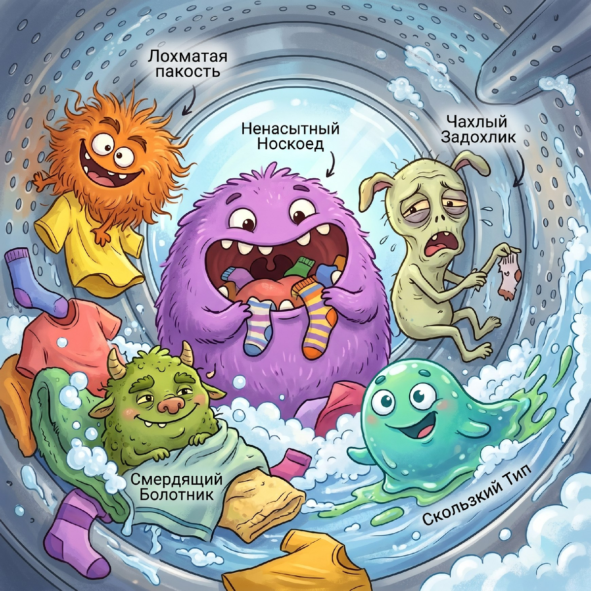 5 монстров, живущих в стиральных машинах