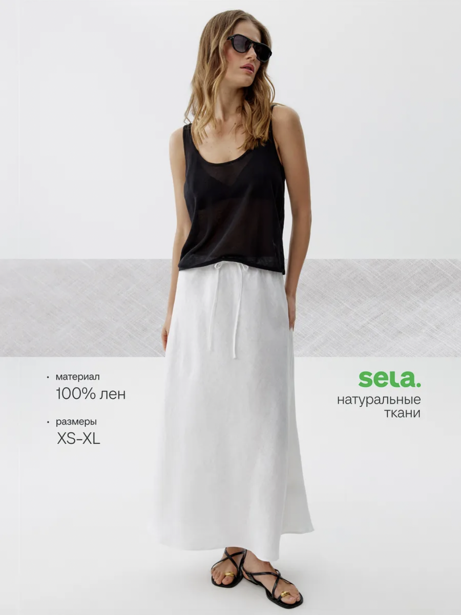 ЛЬНЯНАЯ ЮБКА ОТ БРЕНДА SELA