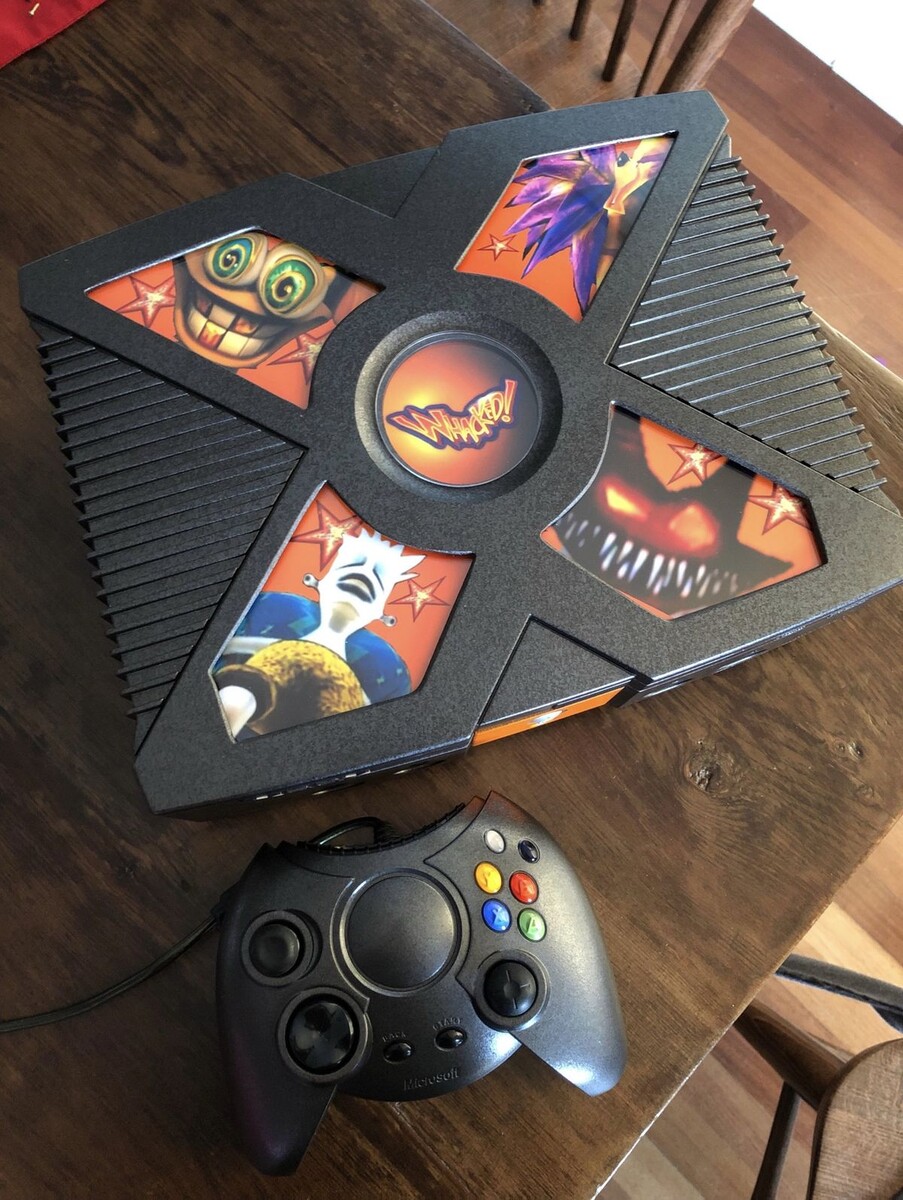 Xbox original в стиле игры Whacked!