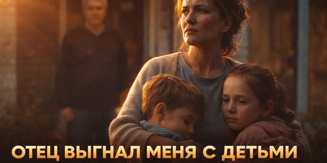 Отец выгнал меня с детьми ради чужой женщины… А через месяц стоял на коленях у моего порога»