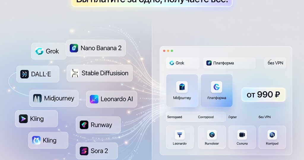 До сих пор используешь vpn для нейросетей? И платишь за каждую отдельно?