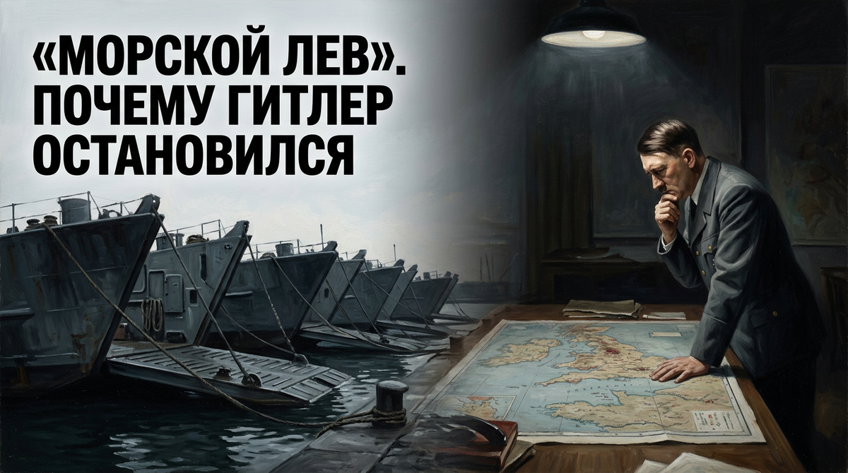 Адольф Гитлер на совещании с командованием вермахта, лето 1940: решение об отмене «Морского льва» принималось здесь — и не только из-за авиации. Историческая визуализация.