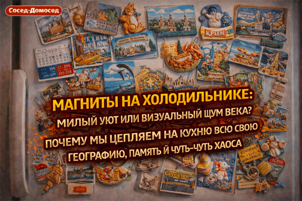 Магниты на холодильнике – милый уют или визуальный шум века? Почему мы цепляем на кухню всю свою географию, память и чуть-чуть хаоса? 😄