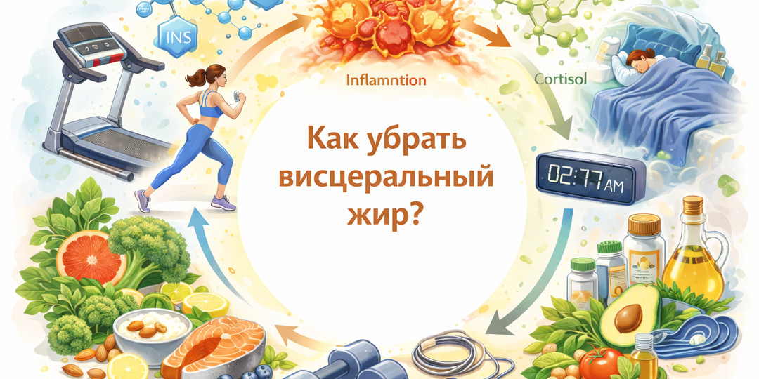 Как убрать висцеральный жир?