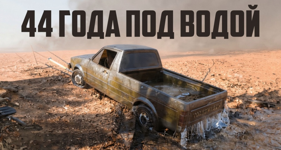 Рыбак обнаружил под водой Volkswagen Rabbit, пролежавший на дне озера 44 года