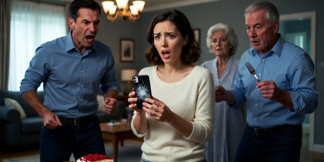 «Нищебродка! — заорал муж и разбил мой телефон прямо при своих родителях.