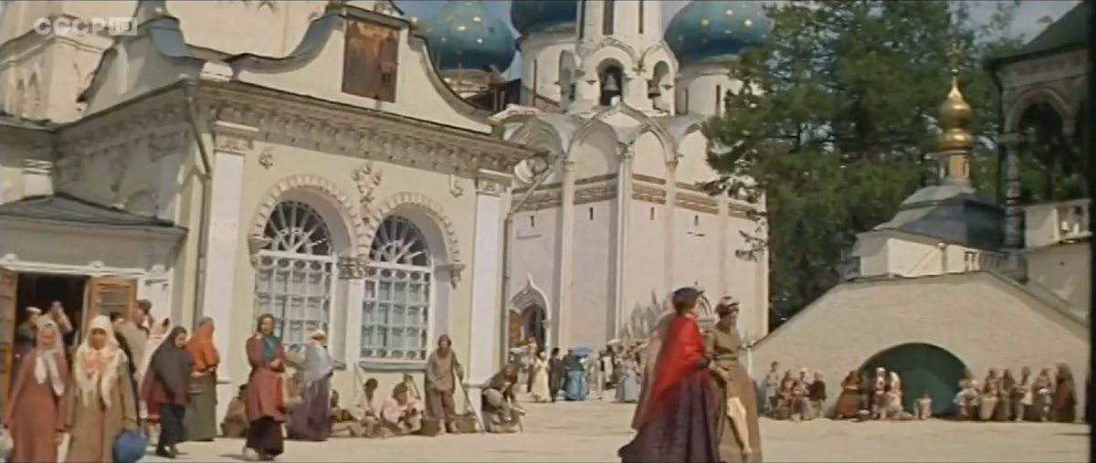 Съёмки фильма "Братья Карамазовы" 1968 года в Троице-Сергиевой лавре
