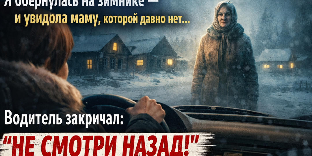 Я обернулась на зимнике — и увидела маму, которой давно нет. Водитель закричал: “Не смотри назад!