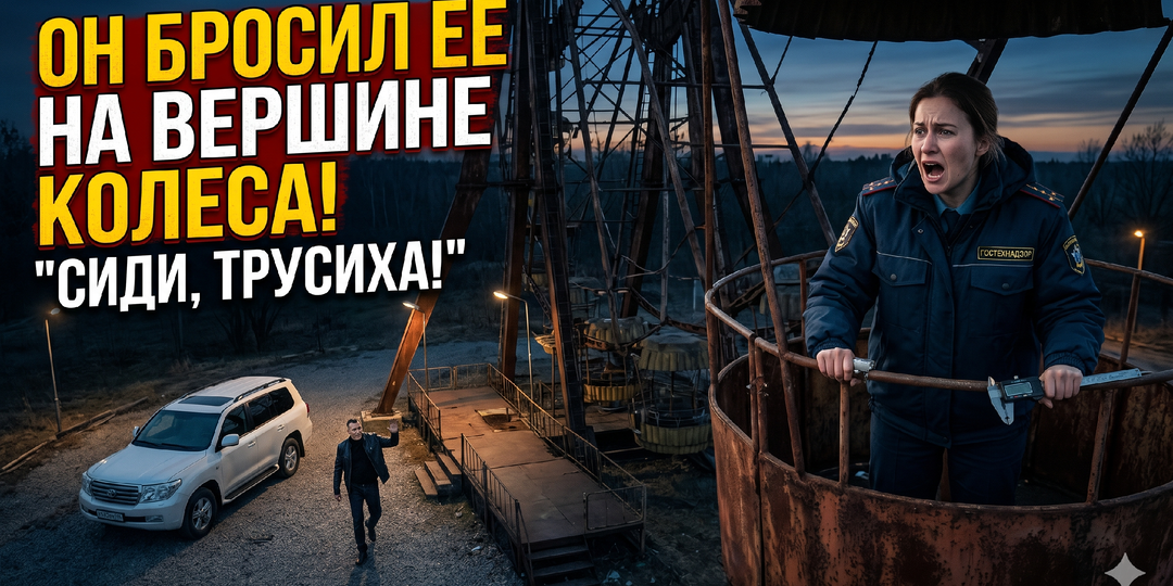 Муж бросил меня на колесе обозрения: «Сиди, трусиха!» Утром администрация парка навсегда закрыла его аттракцион