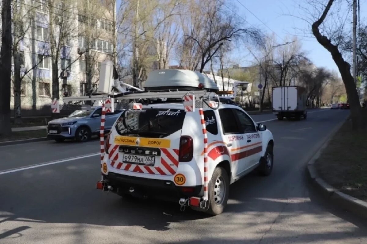    Передвижная диагностическая лаборатория обследовала 63 км дорог в Самаре