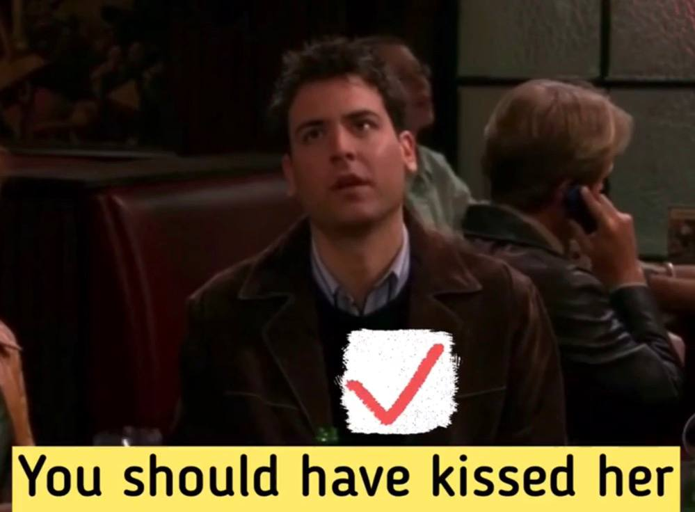 You should have kissed her → You shoulda kissed 'er ✓ 