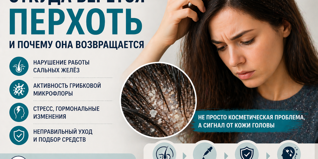 Откуда берется перхоть и почему она возвращается