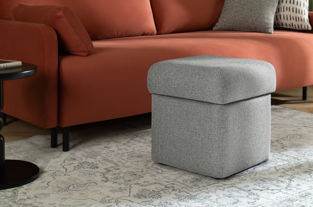 Пуф Палси Рогожка Серый