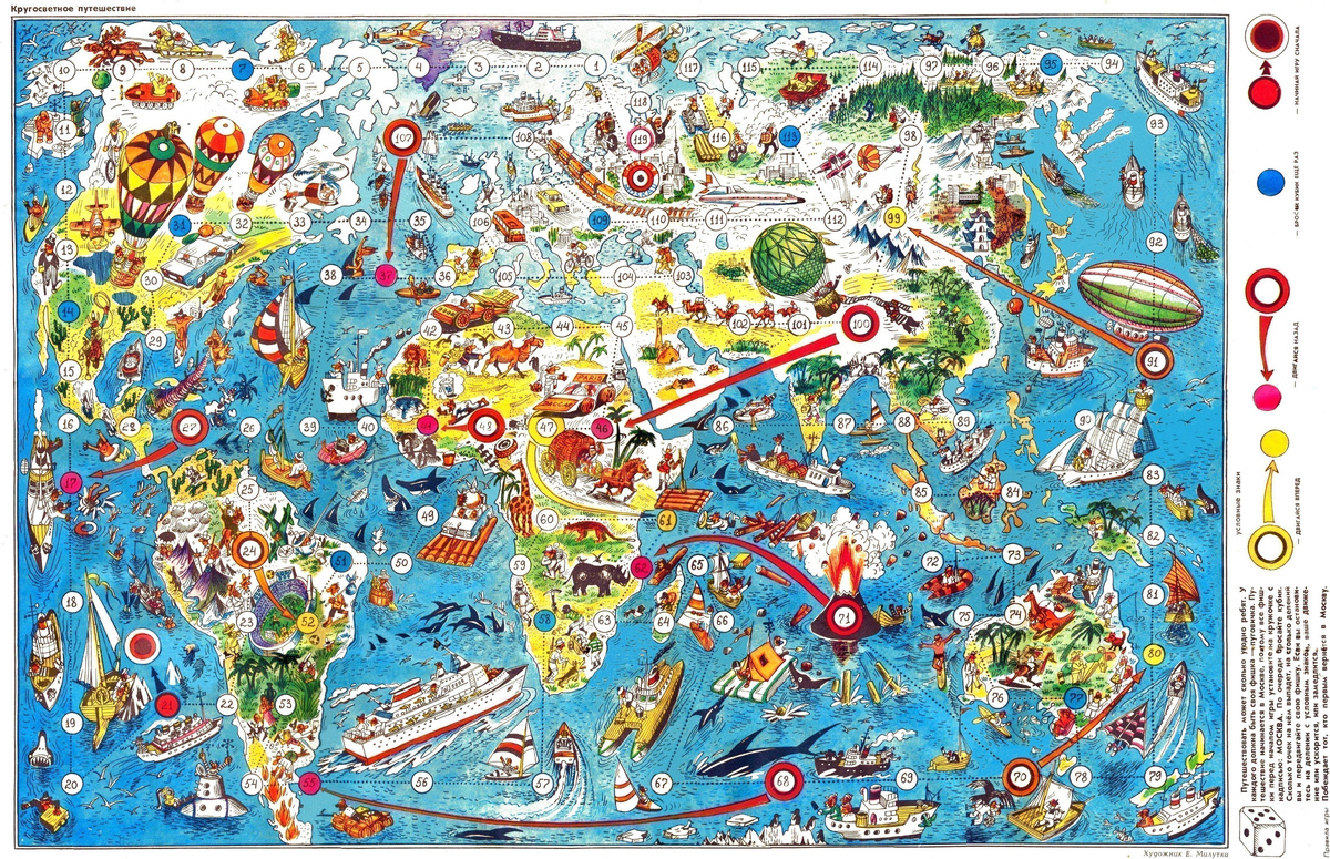 Настольная игра  «Кругосветное путешествие»