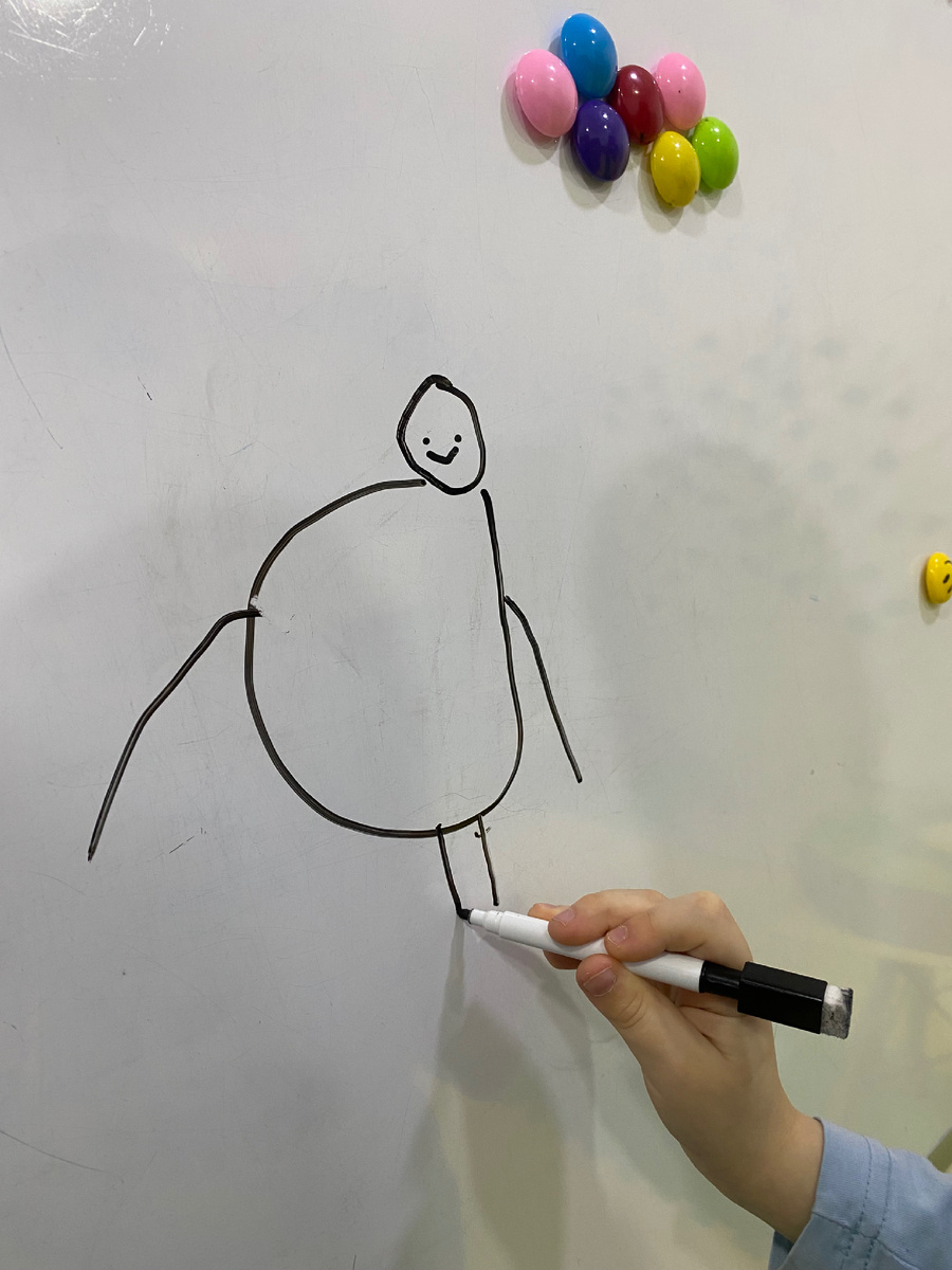 Занятие с диспраксиком.