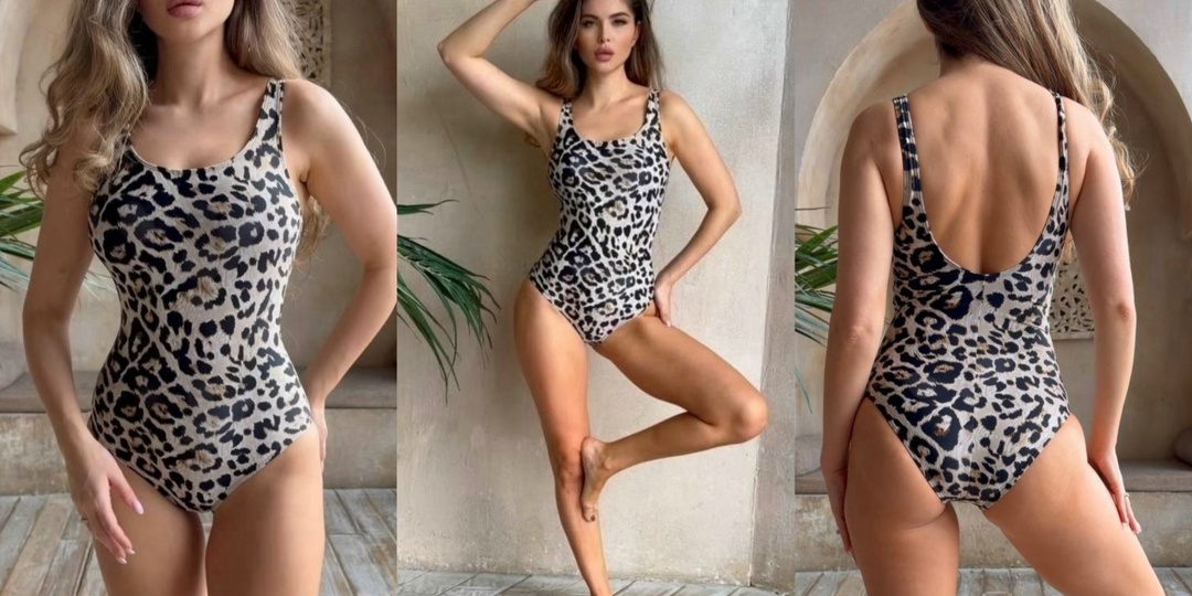 Стильный леопардовый принт в пляжной моде