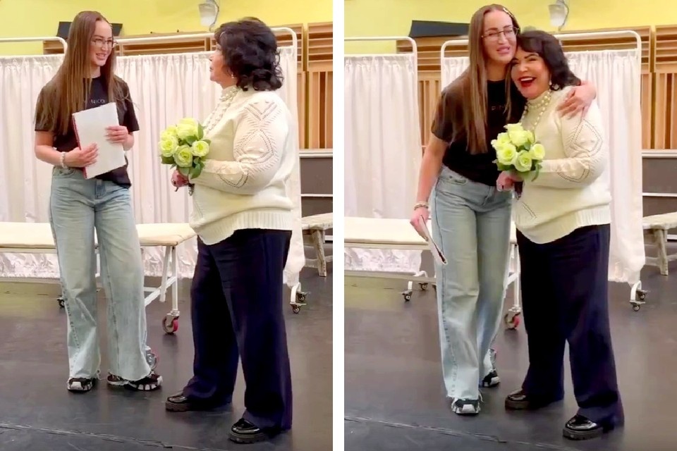    Ольга Бузова присоединилась к актерскому составу спектакля по пьесе Леонида Зорина «Покровские ворота» (12+), который идет в театре под руководством Надежды Бабкиной. Фото: кадр из видео vk.com/buzovaofficial