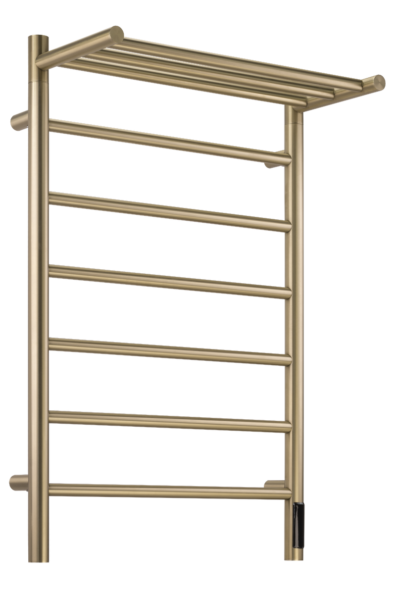 Полотенцесушитель электрический COMFYSAN Stella EC-7 80/50 с полкой, матовое золото