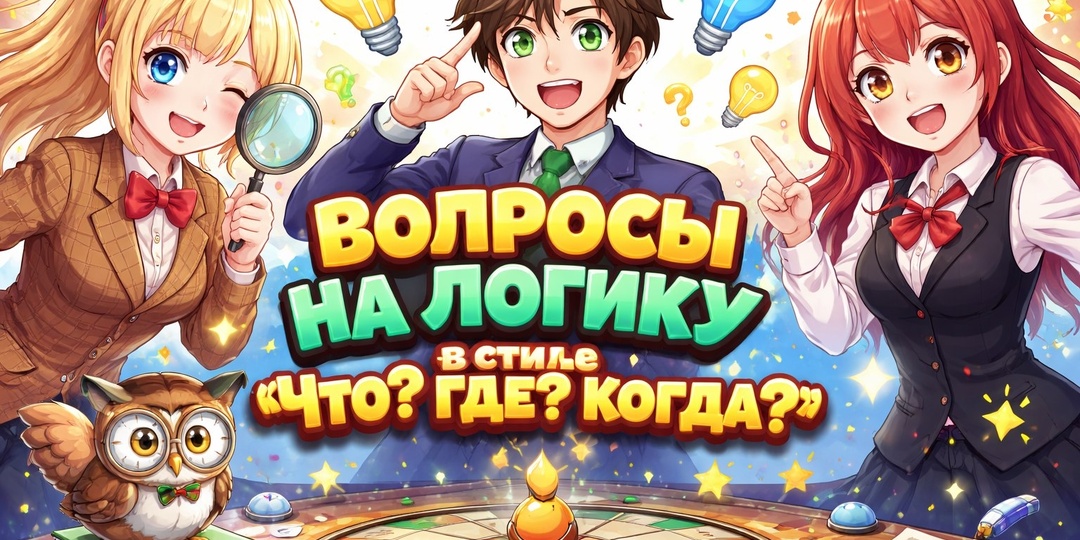 Включи логику, вопросы в стиле "Что? Где? Когда?"
