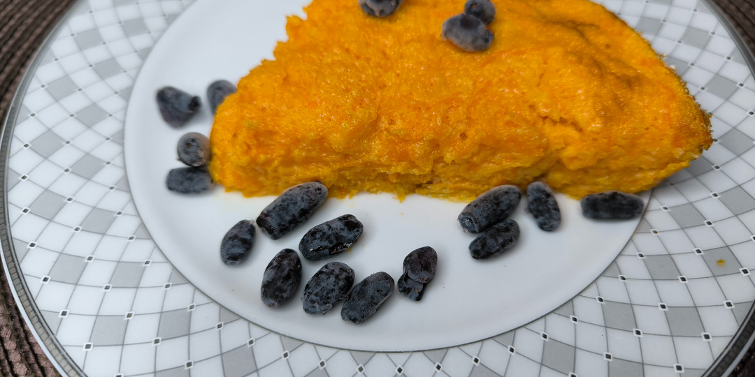 Запеканка из тыквы (сладкая):внук который "тыкву не ест" уплетал за обе щёки