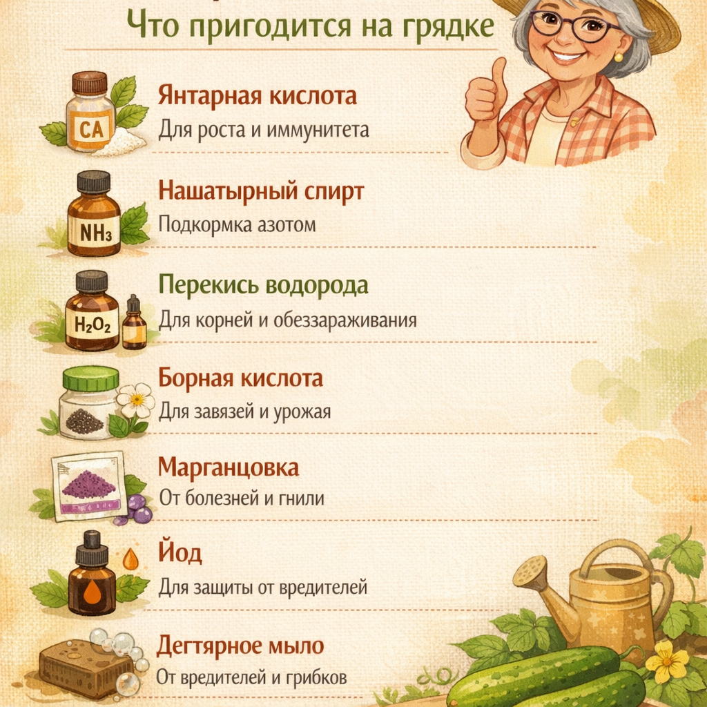 Это те средства, которые стоят копейки в любой аптеке, но выручают садовода в 90% случаев!!!